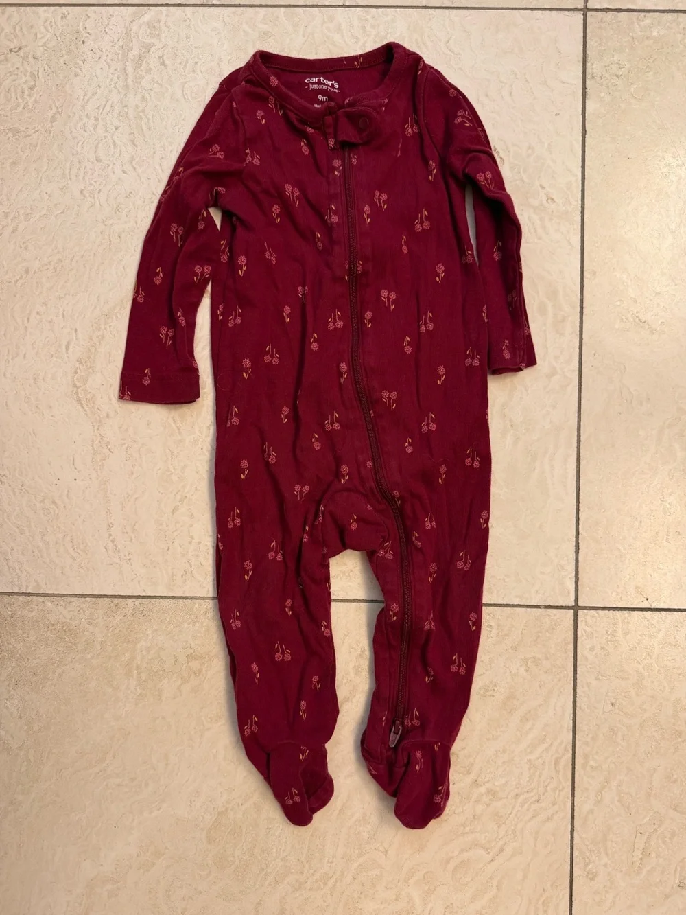 Bundle of 6 Baby Girl Cotton 2-Way Zip Sleep & Play Pajamas